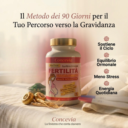Concevia: Il Metodo dei 90 Giorni per Sostenere il Tuo Corpo mentre cerchi una Gravidanza